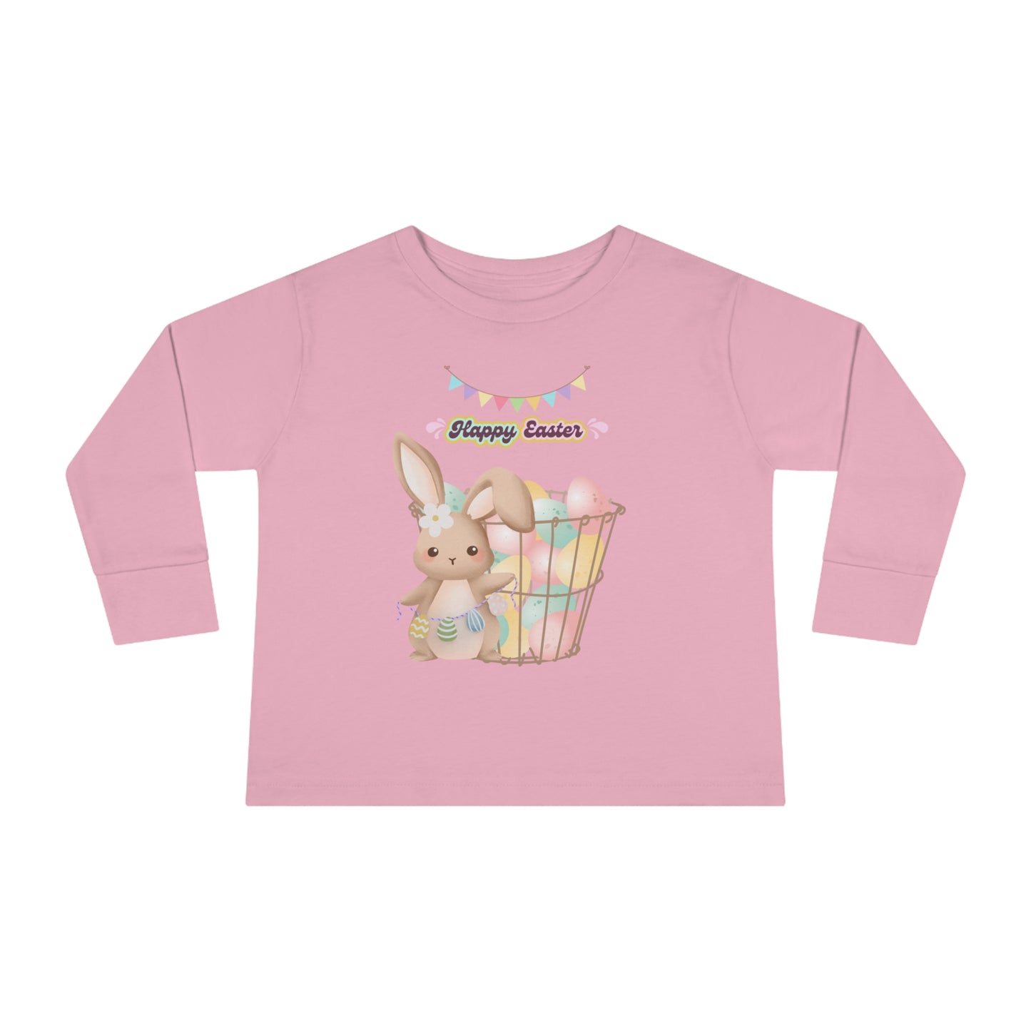 Toddler Long Sleeve Tee Easter basket