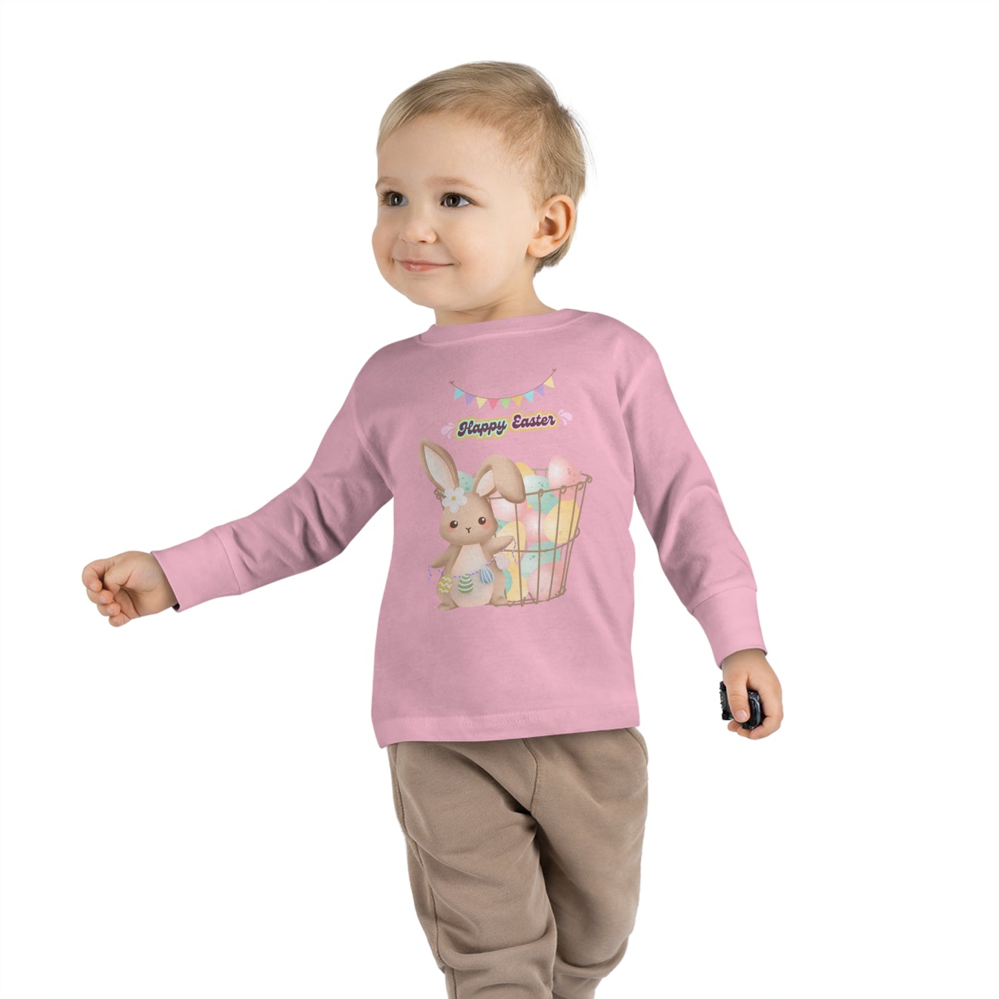 Toddler Long Sleeve Tee Easter basket