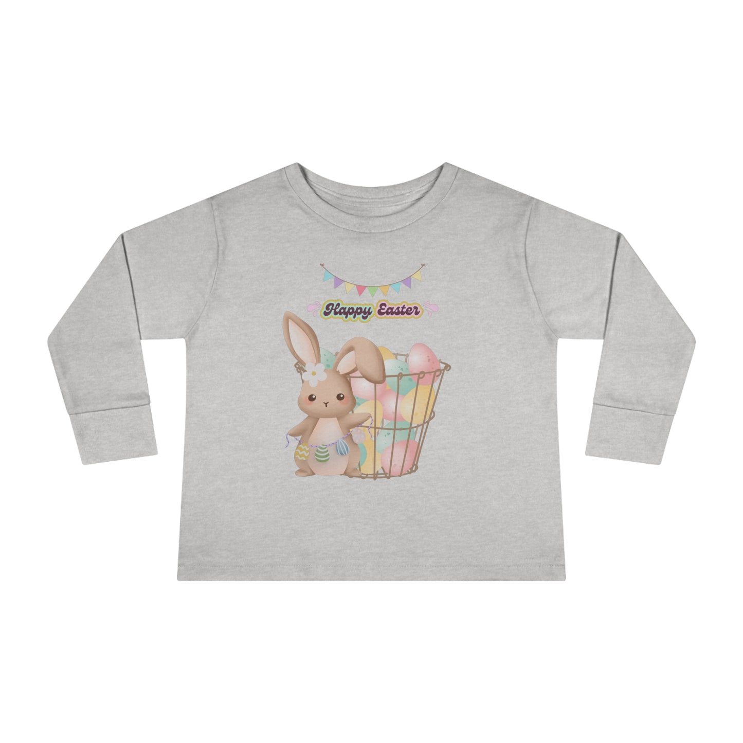 Toddler Long Sleeve Tee Easter basket