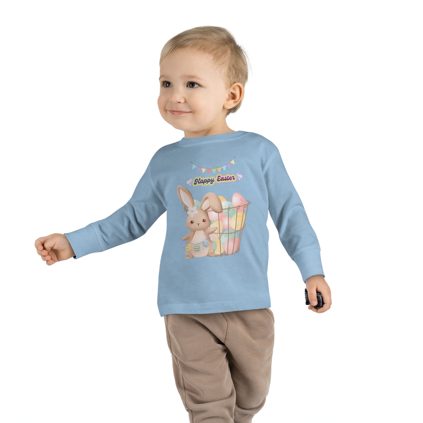 Toddler Long Sleeve Tee Easter basket