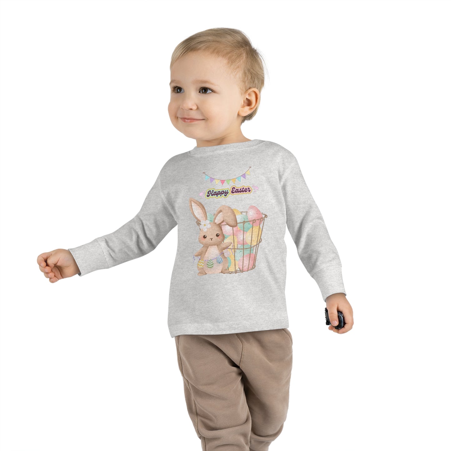 Toddler Long Sleeve Tee Easter basket