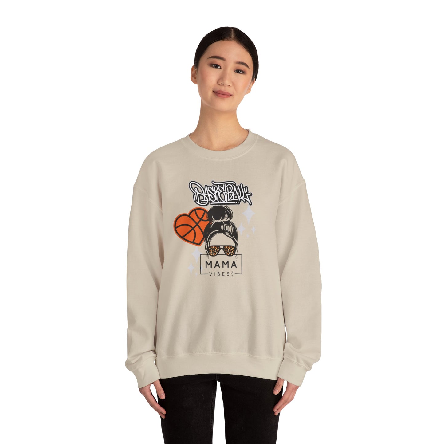 Basketball Mama Crewneck Sweatshirt