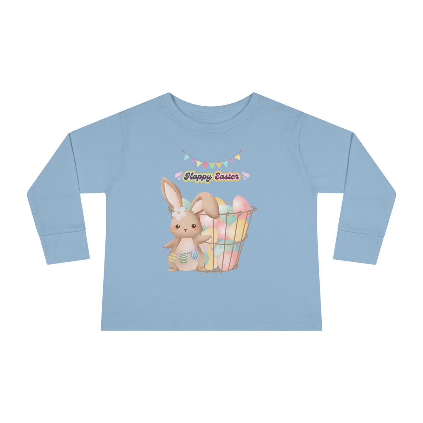 Toddler Long Sleeve Tee Easter basket